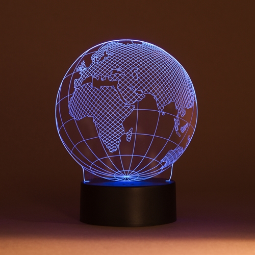 3D LED Acrylplade lampe Globus